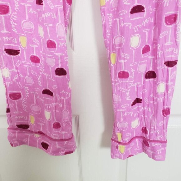 Karen Neuburger Flannel PJ Pants Rose All Day Wine Loungewear Womens Size Large - Picture 4 of 12
